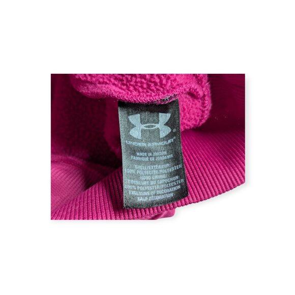 Under Armour Vibrant Pink Hoodie with Blue Accent Size Medium - Picture 10 of 15